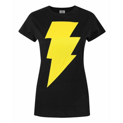 Vanilla Underground Dc Comics Womens Black Black Adam Logo Short Sleeved T-Shirt (Large) from B&Q