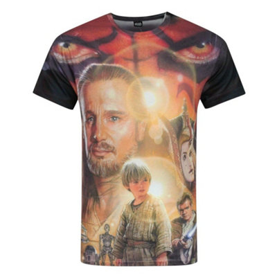 B&Q -  Star Wars Mens White Short Sleeved T-Shirt (Medium)