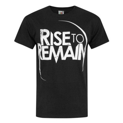 B&Q -  Rise To Remain Mens Black Band Logo Short Sleeved T-Shirt (Medium)