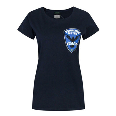 B&Q -  Dc Comics Womens Blue Arrow Short Sleeved T-Shirt (Large)