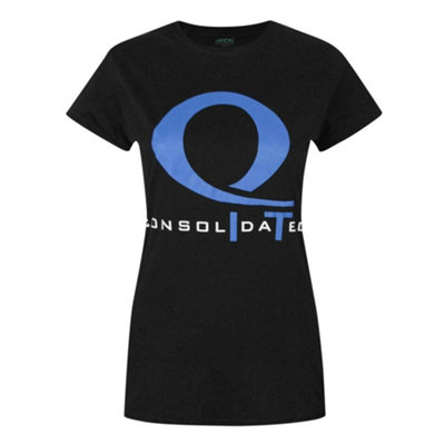 Vanilla Underground Dc Comics Womens Black Queen Consolidated Logo Short Sleeved T-Shirt (Xx-Large) from B&Q