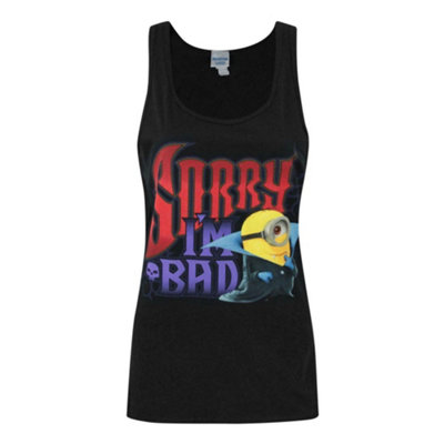 Vanilla Underground Despicable Me Womens Black I'm Bad Vest (Large) from B&Q