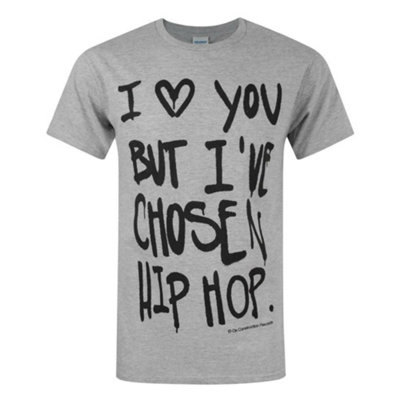 B&Q -  Mens Grey Text Print Short Sleeved T-Shirt (Small)