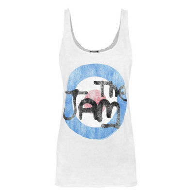 Vanilla Underground Amplified Clothing Womens White The Jam Logo Vest (Large) from B&Q