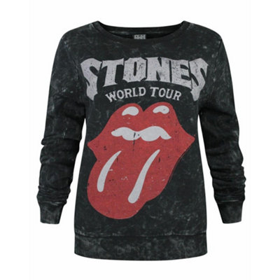 Vanilla Underground Amplified Clothing Womens Grey Rolling Stones Sweatshirt (Large) from B&Q