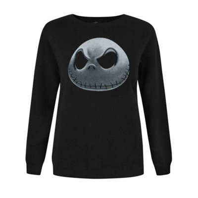 Vanilla Underground Disney The Nightmare Before Christmas Womens Black Jack Skellington Christmas Jumper (Small) from B&Q