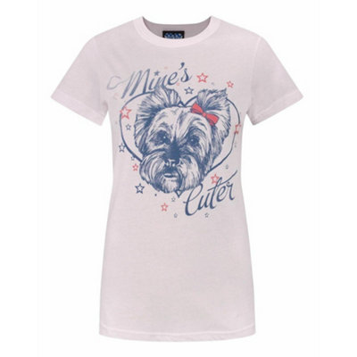 Vanilla Underground Junk Food Clothing Womens Pink Dog Short Sleeved T-Shirt (Large) from B&Q