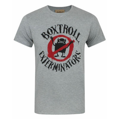 Vanilla Underground Boxtrolls Mens Grey Logo Short Sleeved T-Shirt (Large) from B&Q