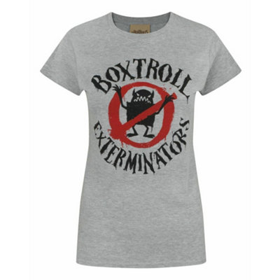 Vanilla Underground Boxtrolls Womens Grey Logo Short Sleeved T-Shirt (Large) from B&Q