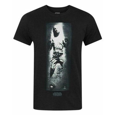 Vanilla Underground Star Wars Mens Black Han Solo Short Sleeved T-Shirt (Small) from B&Q
