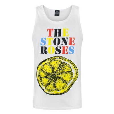 Vanilla Underground The Stone Roses Mens White Logo Vest (Small) from B&Q