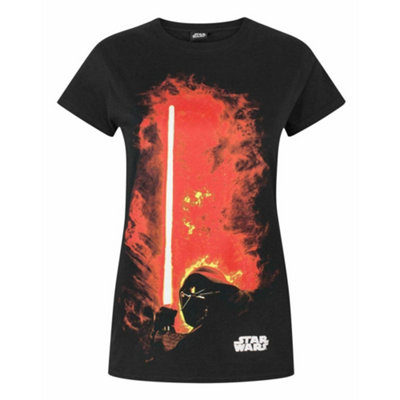 Vanilla Underground Star Wars Womens Black Darth Vader Short Sleeved T-Shirt (X-Large)