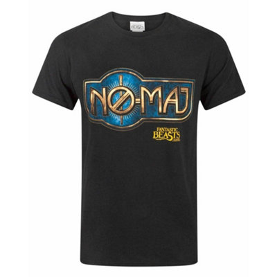 B&Q -  Fantastic Beasts And Where To Find Them Mens Black Logo Short Sleeved T-Shirt (Xx-Large)