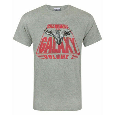 B&Q -  Marvel Mens Grey Logo Short Sleeved T-Shirt (X-Large)