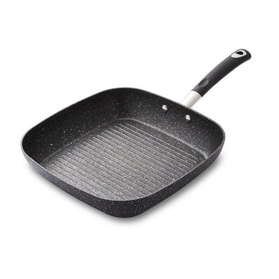 B&Q -  Precision 28Cm Grill Pan Black