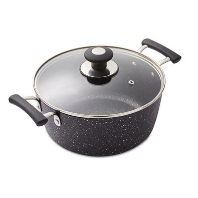 Tower Unisex Black Precision Stock Pot 24Cm, Non-Stick, Induction Safe, Aluminium T900116 In - Image 7