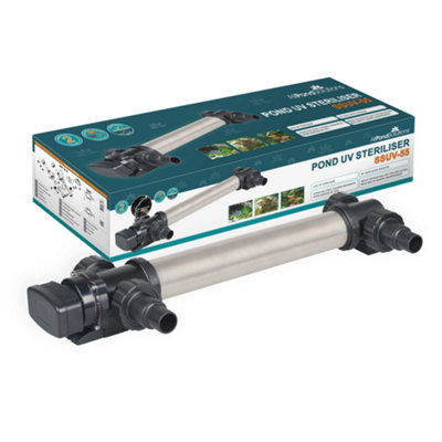 All Pond Solutions 55W Stainless Steel Pond Uv Steriliser Ssuv-55 from B&Q