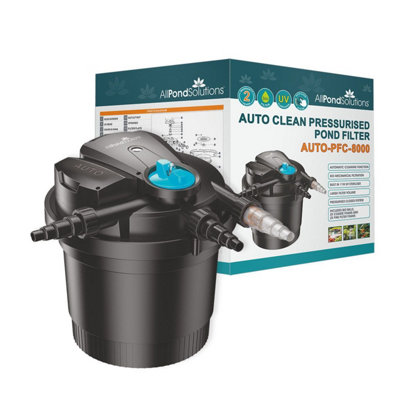 All Pond Solutions Allpondsolutions Auto Cleaning Pressurised Pond Filter Auto-Pfc-8000 from B&Q