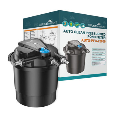 All Pond Solutions Allpondsolutions Auto Cleaning Pressurised Pond Filter Auto-Pfc-25000 from B&Q