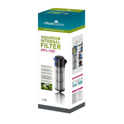 All Pond Solutions 1200L/h Aquarium Internal Filter Infil-1200 from B&Q