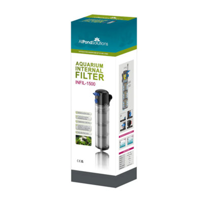 All Pond Solutions 1500L/h Aquarium Internal Filter Infil-1500 from B&Q