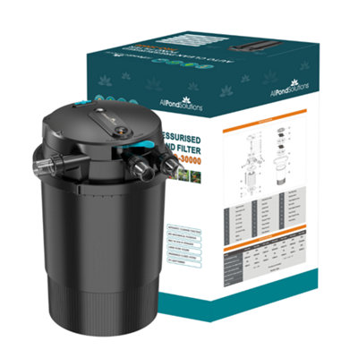 All Pond Solutions Allpondsolutions Auto Cleaning Koi Pressurised Pond Filter Pro-30000 With Uv Light Timer from B&Q