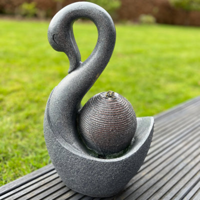 All Pond Solutions Swan Water Feature With Led LightsSolar Powered 28X20X48Cm from B&Q