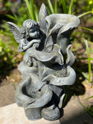 All Pond Solutions Fairy Cascading Water Feature With Led LightsSolar28X25.5X42Cm from B&Q