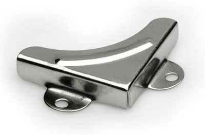 Fort Fasteners Mirror Corner Bracket 32mm X 32mm X 6mm Nickel PlatedPack Of 4 from B&Q
