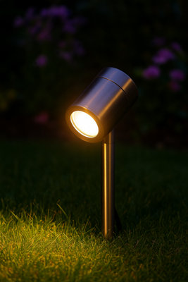 UKEW Garden Spike Lights Waterproof Adjustable Light Stainless Steel Outdoor