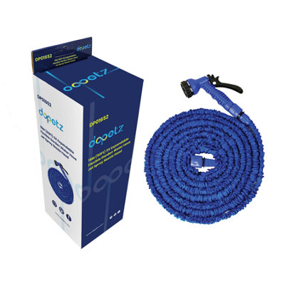 B&Q -  Garden Hose 50Ft Expandable Garden Hose 15M Hose Pipe With 7 Modes Anti-Leak Garden Hose Pipe With 3/4" Hose Connector Water Hose