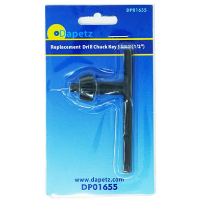 B&Q -   Chuck Key Replacement Drill Chuck Key 13mm (1/2") Chemically-Blackened And HardenedSteel Replacement