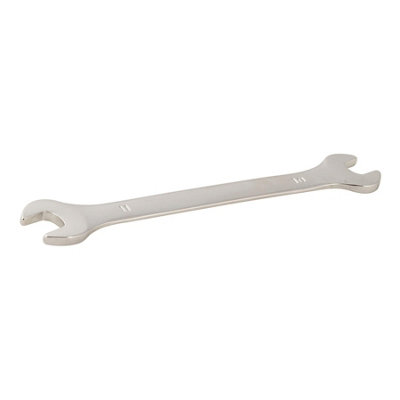 B&Q -   Double Open End Spanner 10mmx11mm Open Ended Wrench Metric Double End Spanner Chrome Vanadium Steel Tight Narrow Spaces