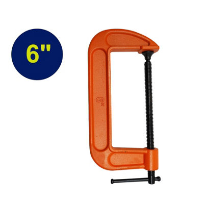 Dapetz Heavy Duty 6" G Clamp Iron Clamps Wood Working Welding Support Great Tool from B&Q