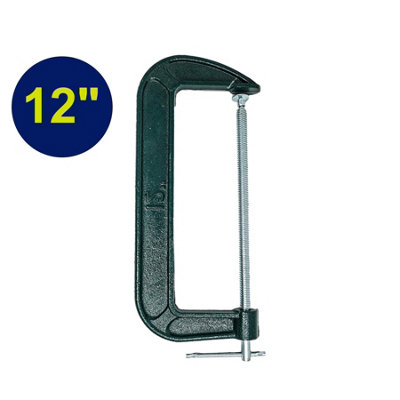 Dapetz Heavy Duty 12" G Clamp Iron Clamps Wood Working Welding Support Great Tool from B&Q