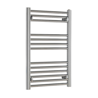 SolAire Heating Products Bray Heated Towel Rail For Central HeatingStraightChromeW500 X H800 mm from B&Q
