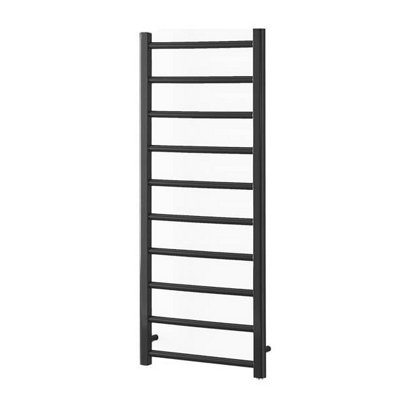 SolAire Heating Products Alpine Heated Towel Rail For Central HeatingAnthraciteW500 X H1200 mm from B&Q