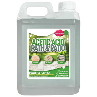 B&Q -  4 X 2.5 Litres Strong Garden Acetic Acid Vinegar Concentrated Outdoor Cleaner