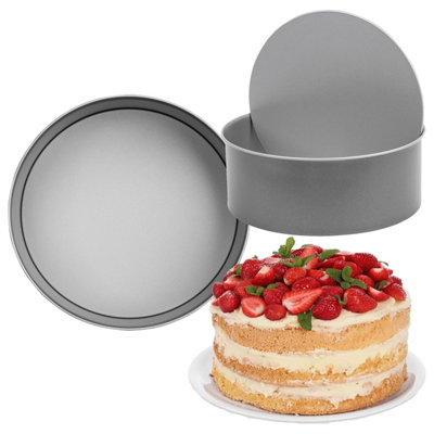 Storm Trading Group 2 X 23Cm Loose Base Deep Non-Stick Cake Tin Oven Safe from B&Q