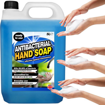 Storm Trading Group 1 X 5 Litre Antibacterial Non-Sticky Liquid Hand Soap Hydrates & Softens from B&Q