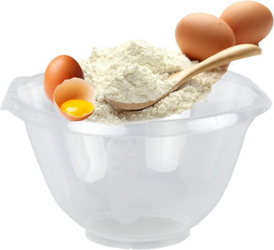 Storm Trading Group 1 X 2L Clear Plastic Mixing Bowl For Food Prep Bpa Free from B&Q