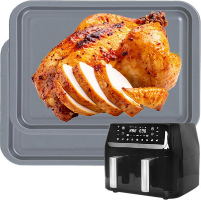 Storm Trading Group 2 X Mini Air Fryer Oven Baking Tray Non Stick from B&Q