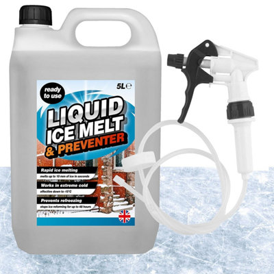 Storm Trading Group 2 X 5L Rapid Liquid Ice Melt & Preventer With Long Hose Trigger Effective Down To -15 Degrees Celsius from B&Q