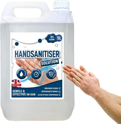 Storm Trading Group 1 X 5L Ipa Hand Sanitiser No Rinsing Required Fast-Drying & Water-Free from B&Q