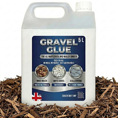 Storm Trading Group 5 Litres Ultimate Gravel Binder Glue Easy To Use RockStone & Mulch Adhesive from B&Q