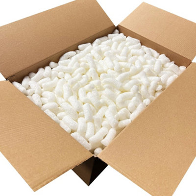 Storm Trading Group 1/2 Cubic Ft Packing Peanuts Biodegradable Eco Flo Protective Postal Packaging Void Filler from B&Q