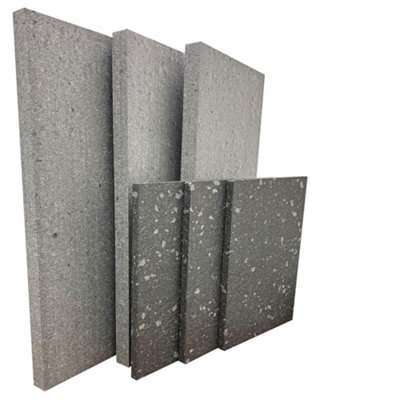 B&Q -  20 X Grey Rigid Polystyrene Foam Sheets 1000X500X50mm Thick Eps70 Sdn Slab Insulation Boards