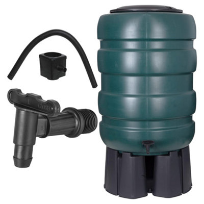 STORM TRADING GROUP 250L Water Butt Xl With Stand & Tap Garden Water Butt Barrel Rain Water Collector