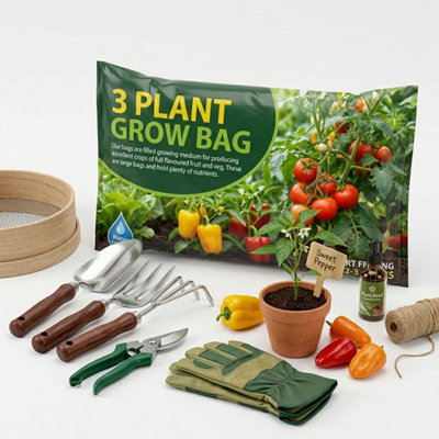 Storm Trading Group 1 Bag (24 Litres) 3 Plant Grow Bags With Balanced Nutrients For Fruit & Veg Ideal Grow In Greenhouses from B&Q