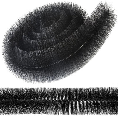 Storm Trading Group 2 X Black Gutter Brush 4M X 100mm Prevents Debris & Moss from B&Q